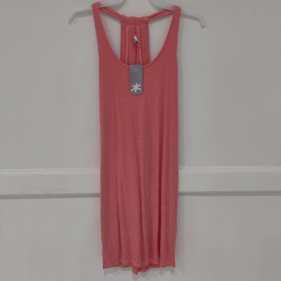 Brand New Splendid Women's T-Back Tank Top Mini-Dress Pink Size XS BB294 - Picture 1 of 2
